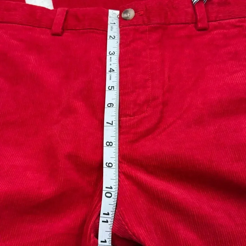 Vineyard Vines Red Corduroy Breaker Pants - Big Boys US 16